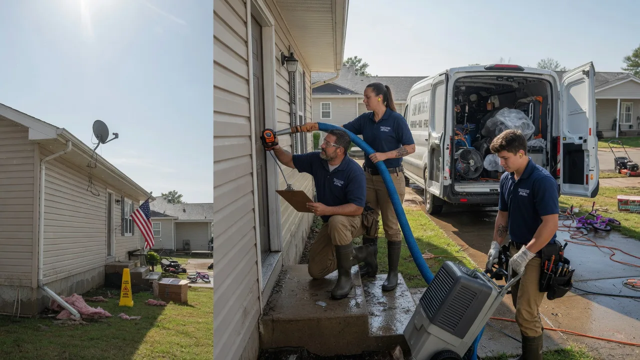 Ceiling Water Damage Restoration in Chamois, MO near me